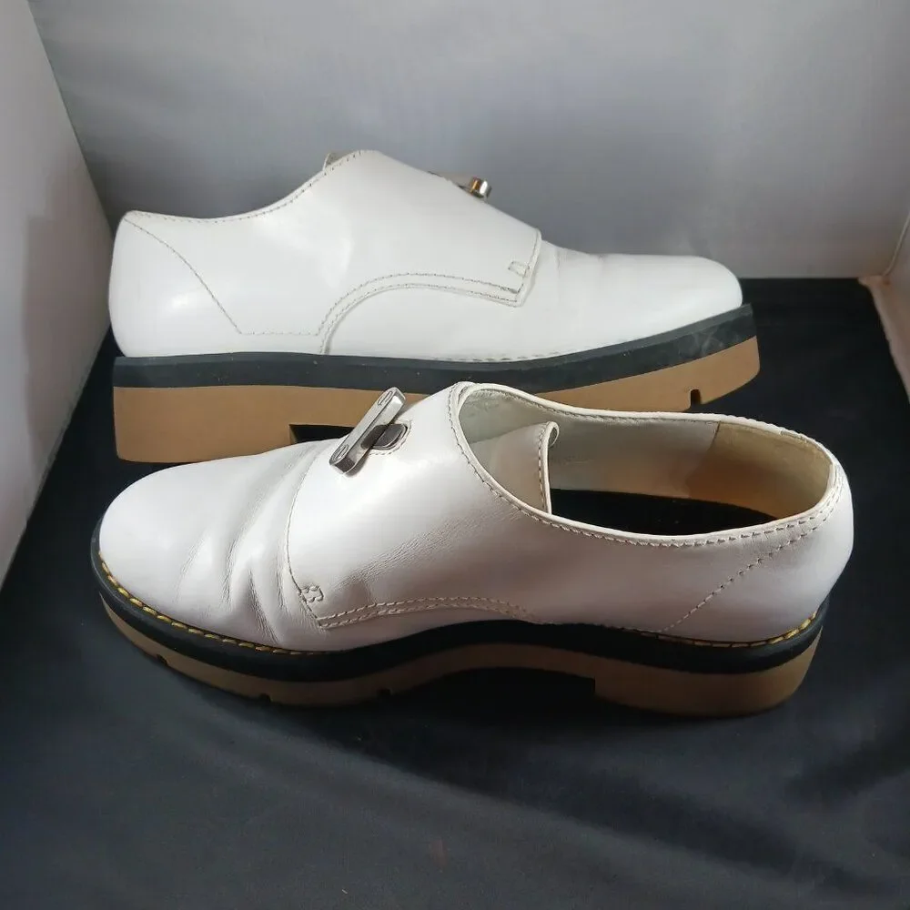 Alexander Wang Women's size 38 US size 7M White Platform Loafer Leather